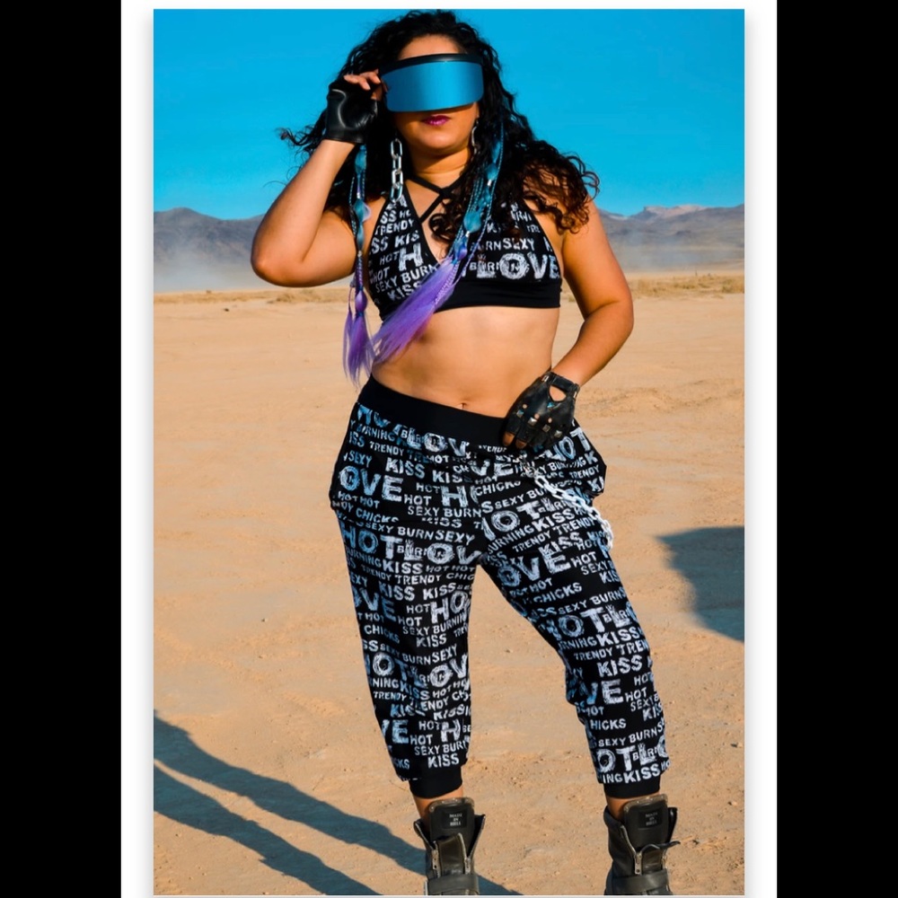 Rolita Couture Kiss Me Joggers and Matching Bralette